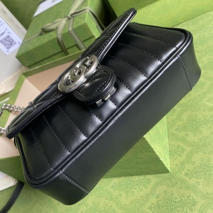 Gucci Marmont Mini Bag Black 23 cm 446744 UM8AN 1000 - Image 5
