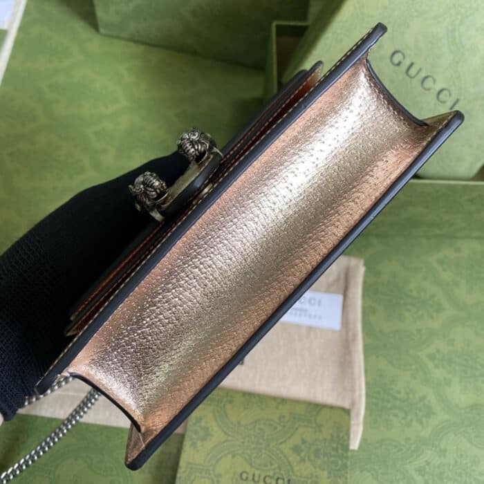 Gucci Dionysus Super Mini Bag Gold 16.5 cm 476432 1TRBN 8089 - Image 4