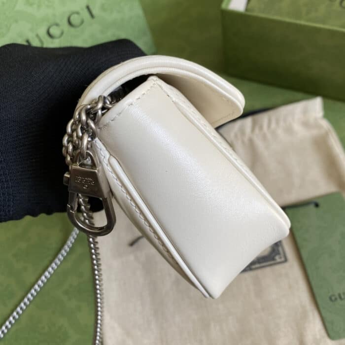 Gucci Marmont Bag White 16.5 cm 476433 DTD5N 9022 - Image 5