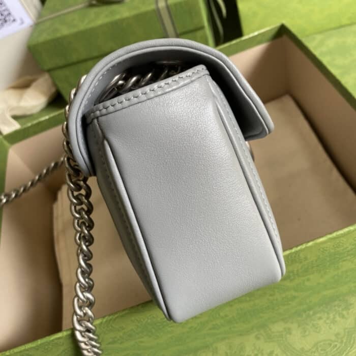 Gucci Marmont Mini Bag Grey 23 cm 446744 UM8AN 1711 - Image 5