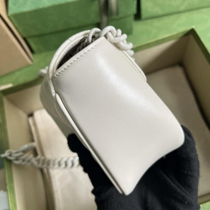 Gucci Marmont Belt Bag White 12.5 cm 739599 AABZL 9022 - Image 5