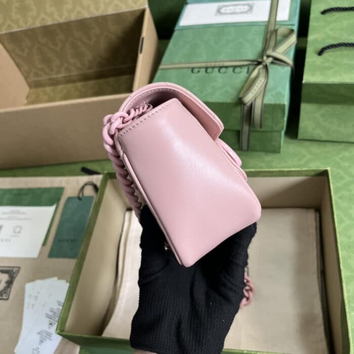 Gucci Marmont Belt Bag Pink 12.5 cm 739599UM8KV 5909 - Image 5