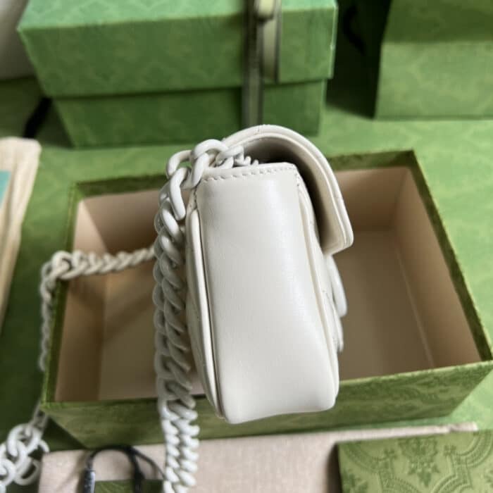 Gucci Marmont Bag White 16.5 cm 699757 UM8KV 9022 - Image 5