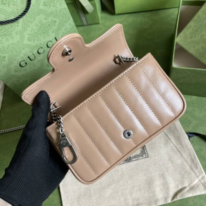 Gucci Marmont Bag Beige 16.5 cm 476433 DTD5N 2754 - Image 7
