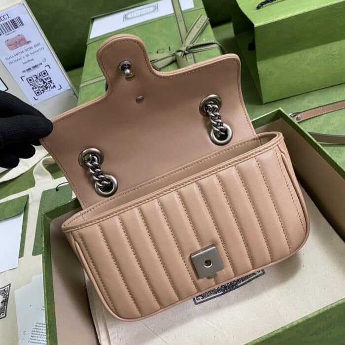 Gucci Marmont Mini Bag Beige 23 cm 446744 UM8AN 2754 - Image 7