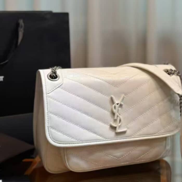 Saint Laurent Niki Medium In Vintage White 28cm - Image 2