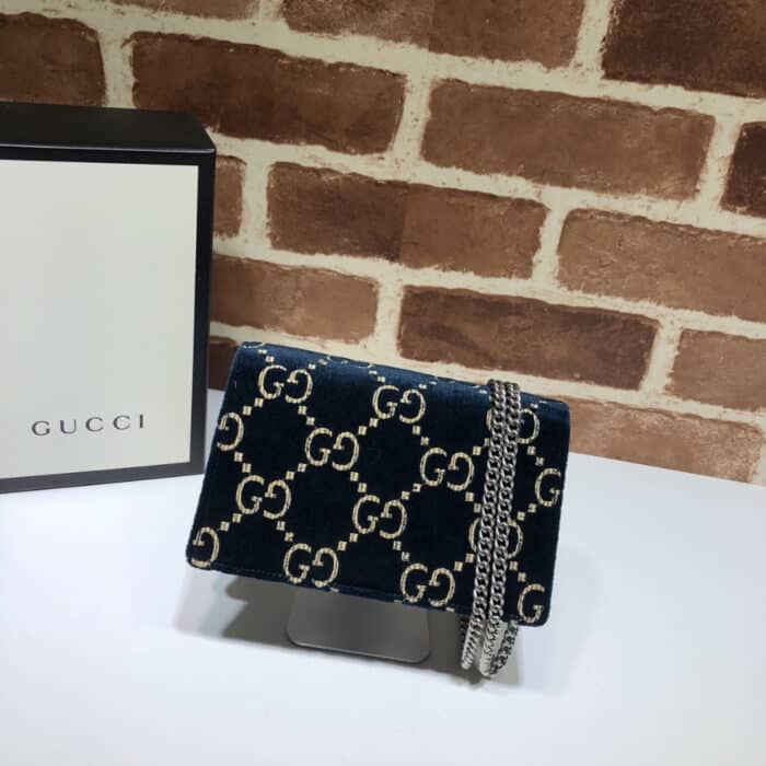 Gucci Dionysus Super Mini Bag Blue 16.5 cm - Image 3