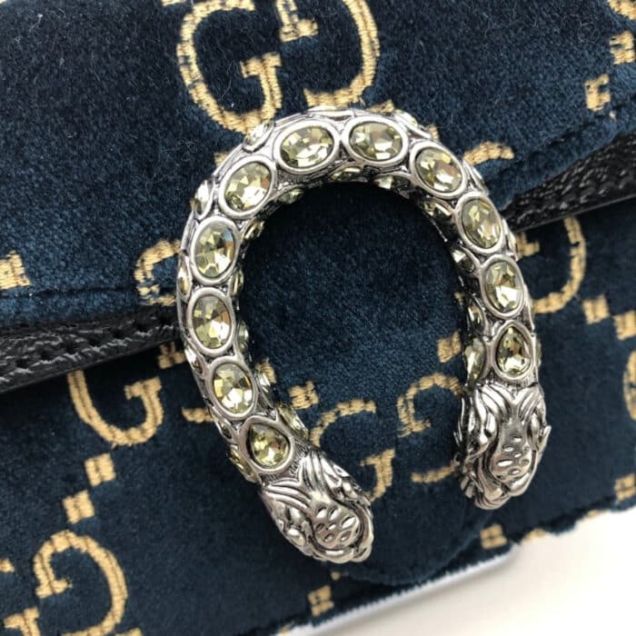 Gucci Dionysus Super Mini Bag Blue 16.5 cm - Image 4