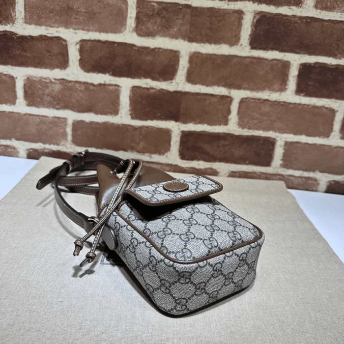 Gucci Ophidia Mini Bucket Bag Brown 20cm - Image 5