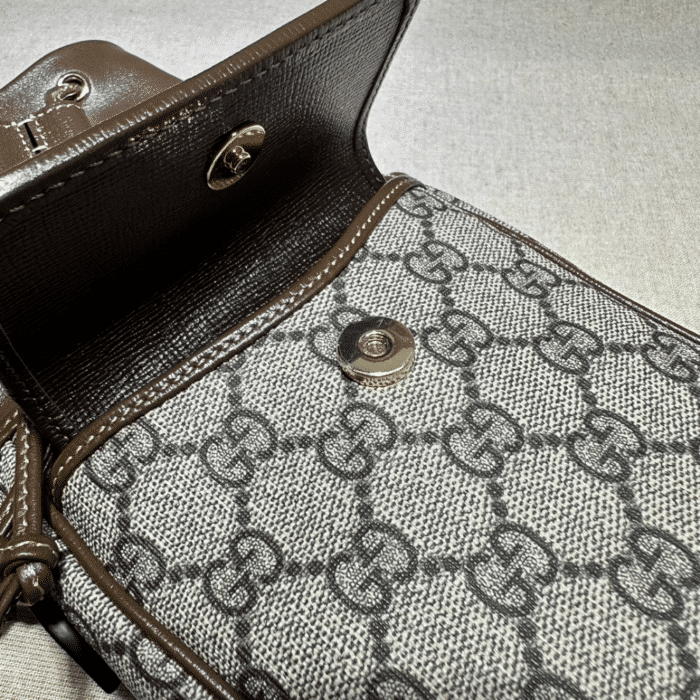 Gucci Ophidia Mini Bucket Bag Brown 20cm - Image 7