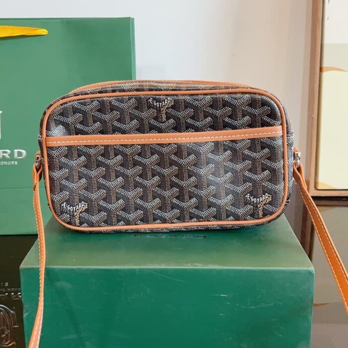 Goyard Cap Vert Pm Bag Black And Tan 22Cm - Image 2