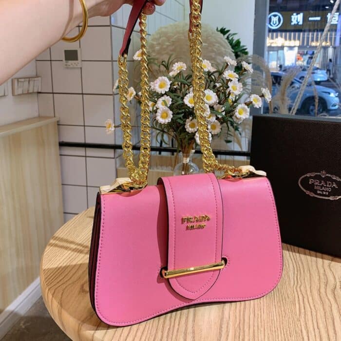 Alternative view of Prada Sidonie Saffiano Pink 24cm