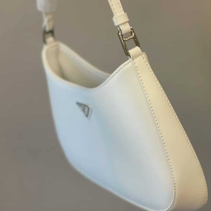 Prada Cleo Brushed Leather White 27Cm - Image 3