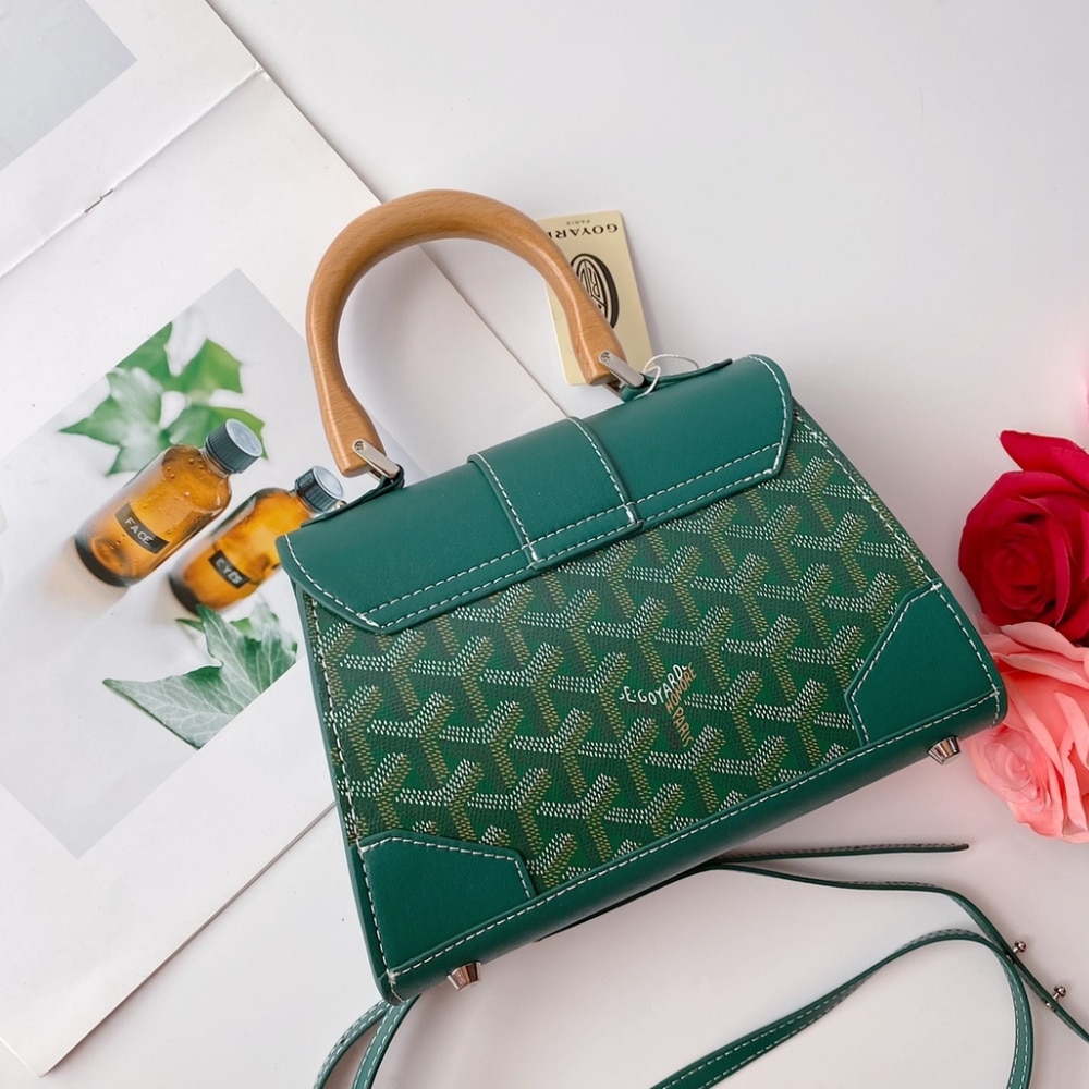Goyard Saïgon Structuré Mini Bag Green 21Cm photo review