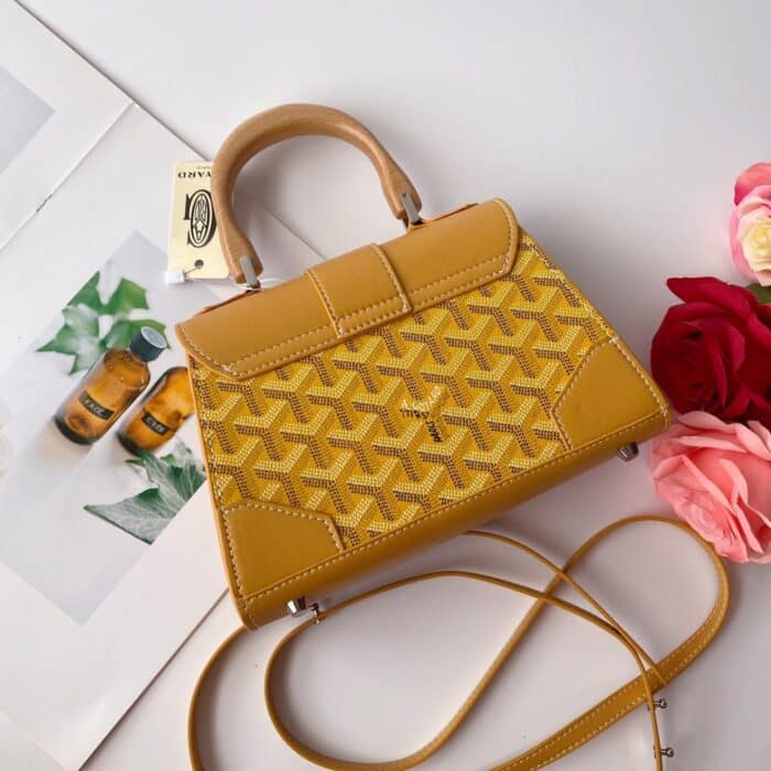 Goyard Saïgon Structuré Mini Bag Yellow 21Cm - Image 3