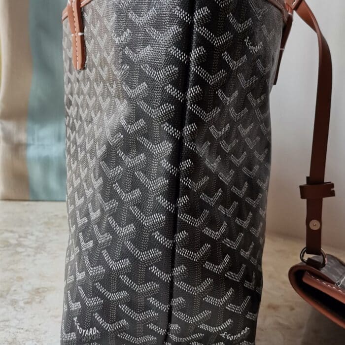 Goyard Saint Louis PM Bag Black And Tan 45Cm - Image 5