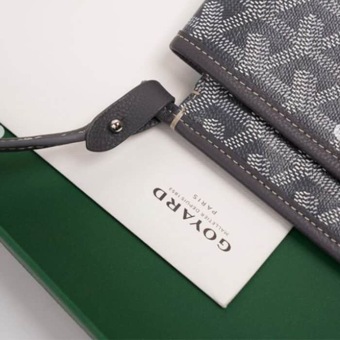 Goyard Plumet Pocket Wallet Grey 22cm - Image 4