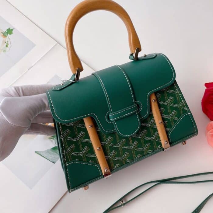 Goyard Saïgon Structuré Mini Bag Green 21Cm - Image 4