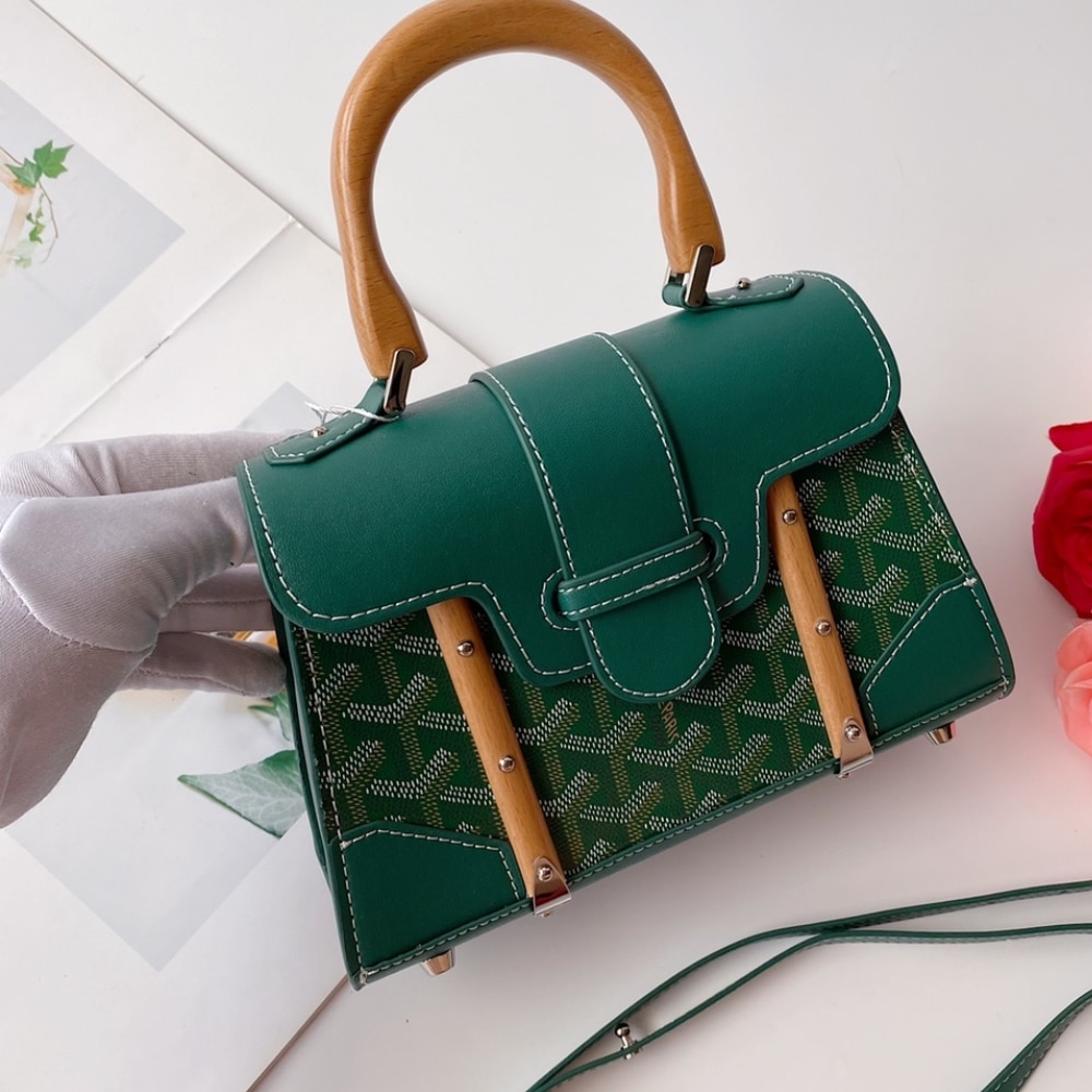 Goyard Saïgon Structuré Mini Bag Green 21Cm photo review