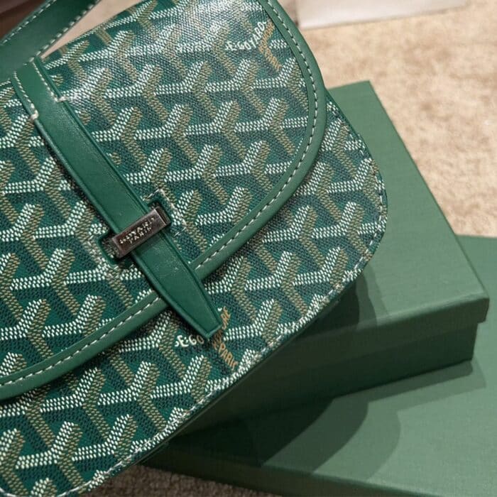 Goyard Belvedere PM Bag Green 19CM - Image 4