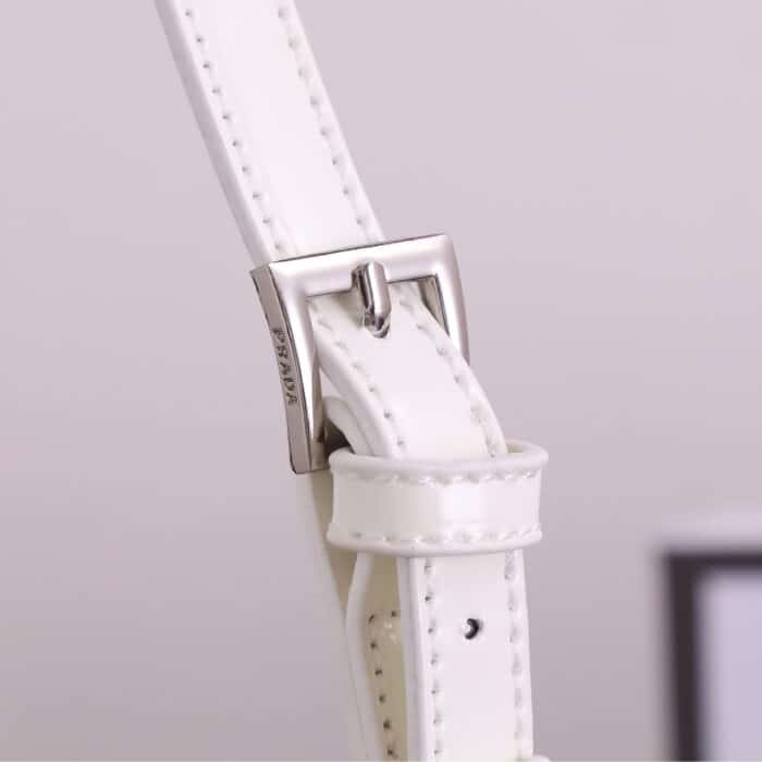 Prada Cleo With Crystals Light White 22Cm - Image 5