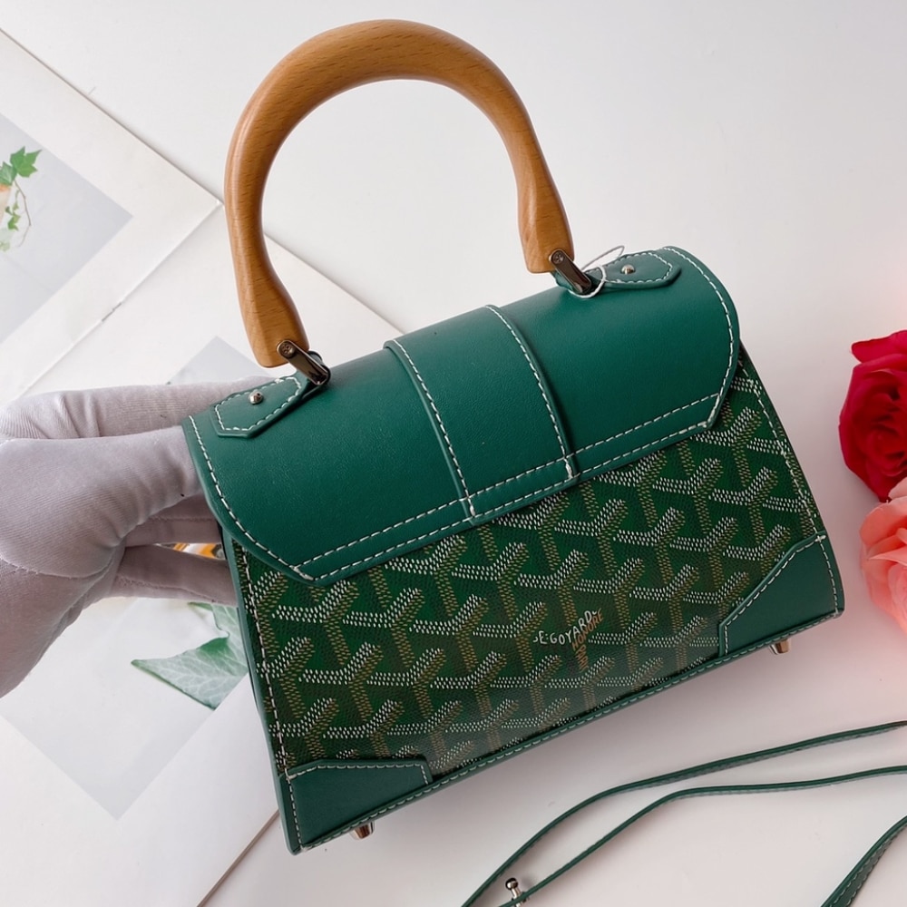 Goyard Saïgon Structuré Mini Bag Green 21Cm photo review