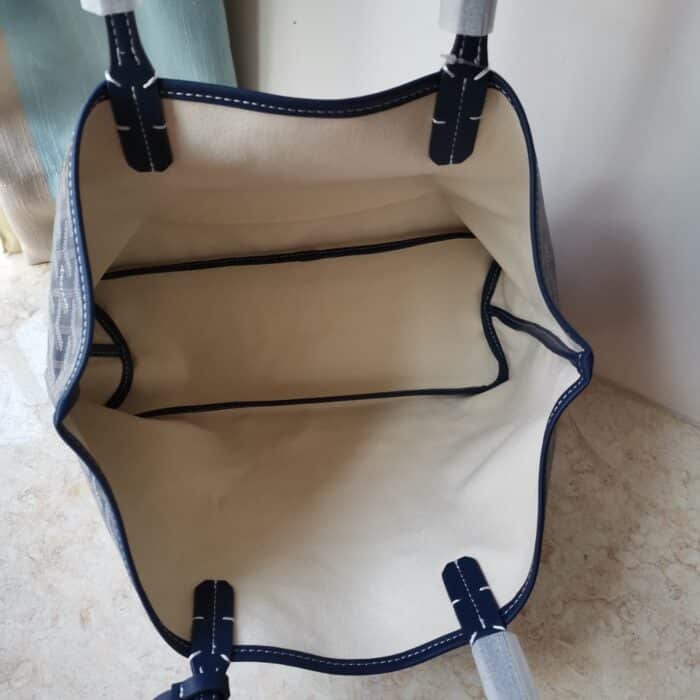 Goyard Saint Louis PM Bag Navy Blue 45Cm - Image 6