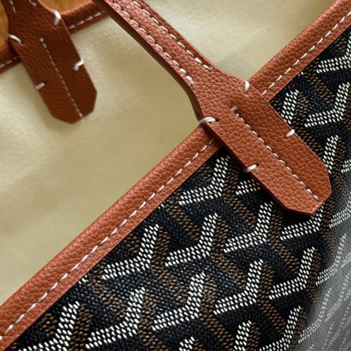 Goyard Artois PM Bag Black And Tan 34Cm - Image 6