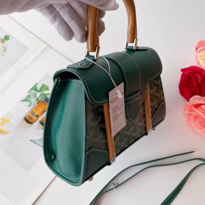 Goyard Saïgon Structuré Mini Bag Green 21Cm - Image 6