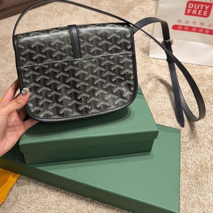 Goyard Belvedere PM Bag Black 19CM - Image 5