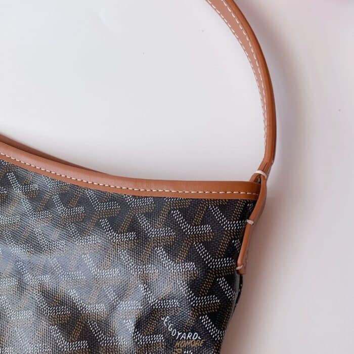 Goyard Bohème Hobo Bag Black And Tan 42Cm - Image 8