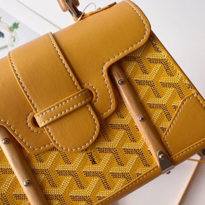 Goyard Saïgon Structuré Mini Bag Yellow 21Cm - Image 7