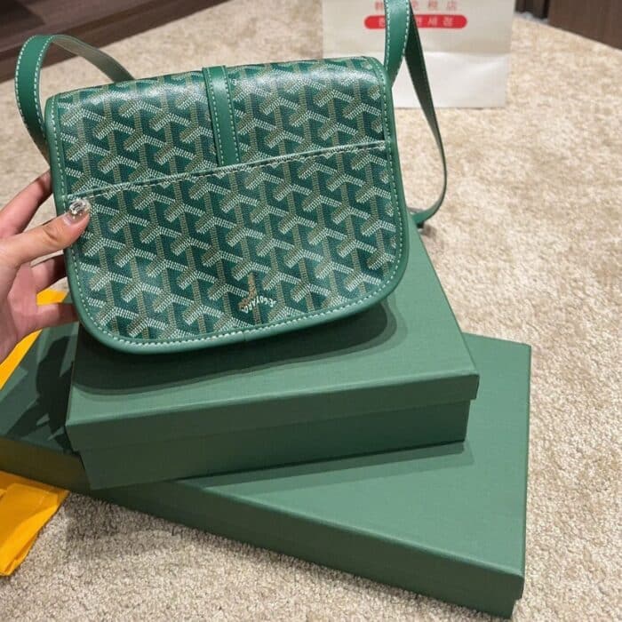 Goyard Belvedere PM Bag Green 19CM - Image 7