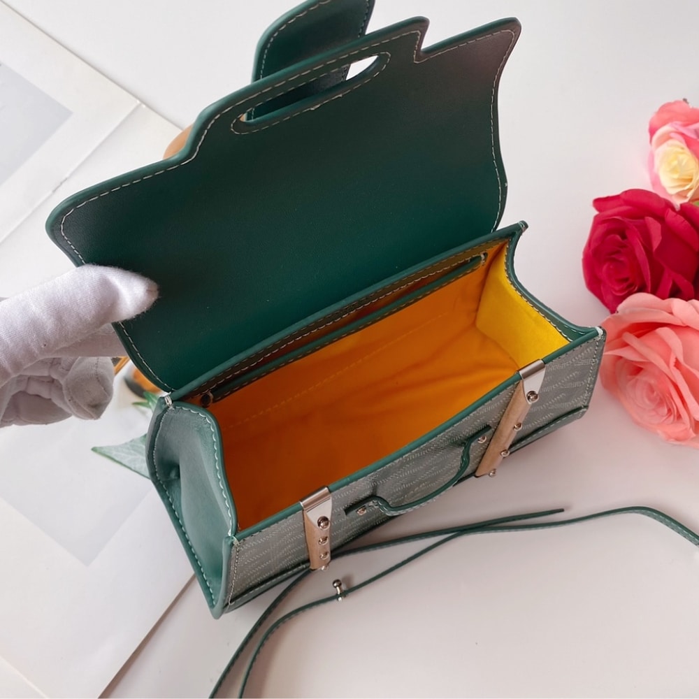 Goyard Saïgon Structuré Mini Bag Green 21Cm photo review