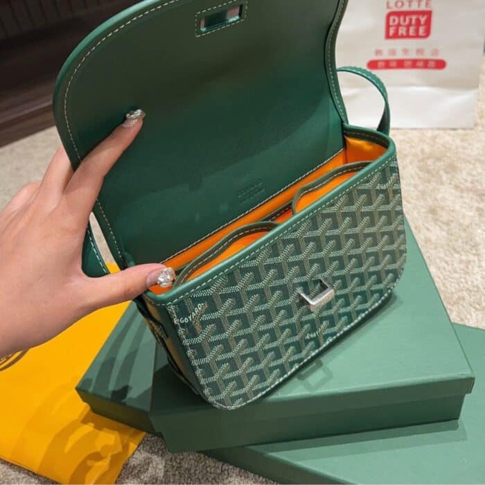 Goyard Belvedere PM Bag Green 19CM - Image 8