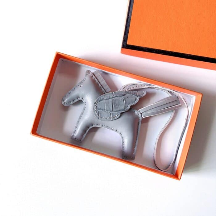 Hermes Rodeo Pegase Charm Silvery Blue - Image 2