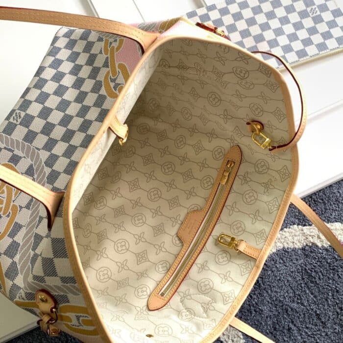 Louis Vuitton Neverfull MM Damier Azur 31cm N40471 - Image 3