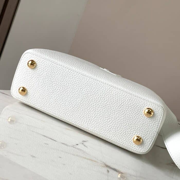 Louis Vuitton Capucines BB 27cm White And Python Trim - Image 5