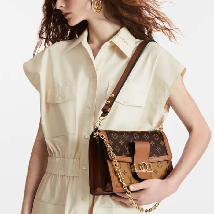 Louis Vuitton Dauphine MM 25cm M45958 - Image 9