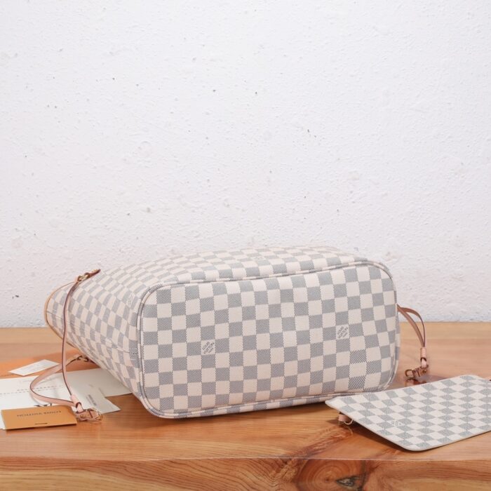 Louis Vuitton Neverfull MM Damier Azur 31cm N40603 - Image 6