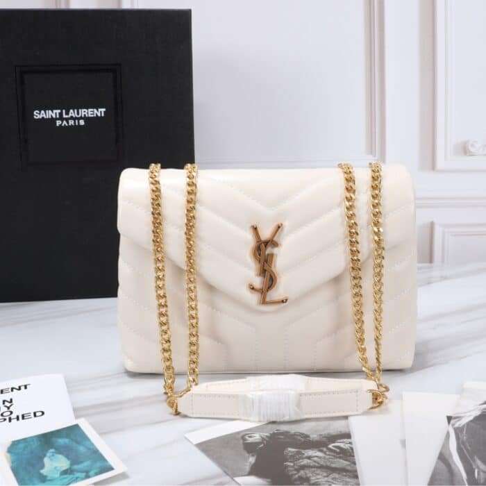Saint Laurent Loulou Small White 25cm - Image 2