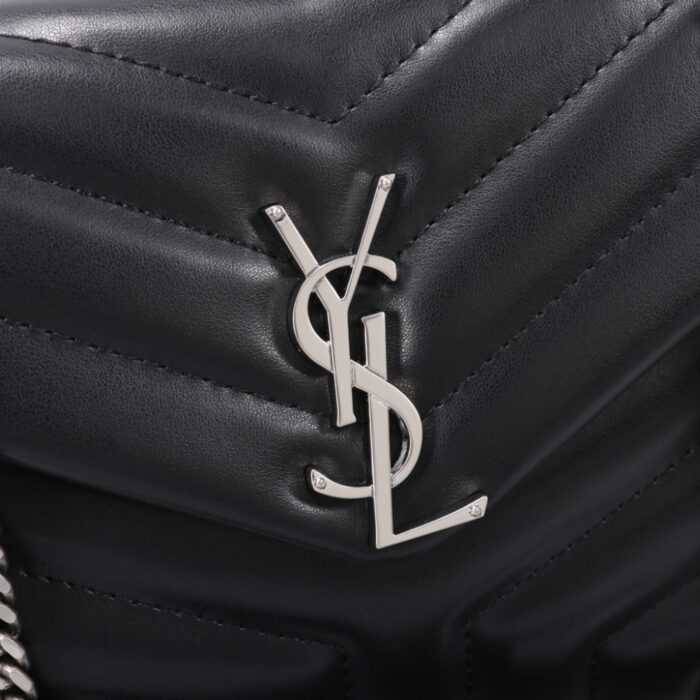 Saint Laurent Loulou Small Black Nickel 25cm - Image 3