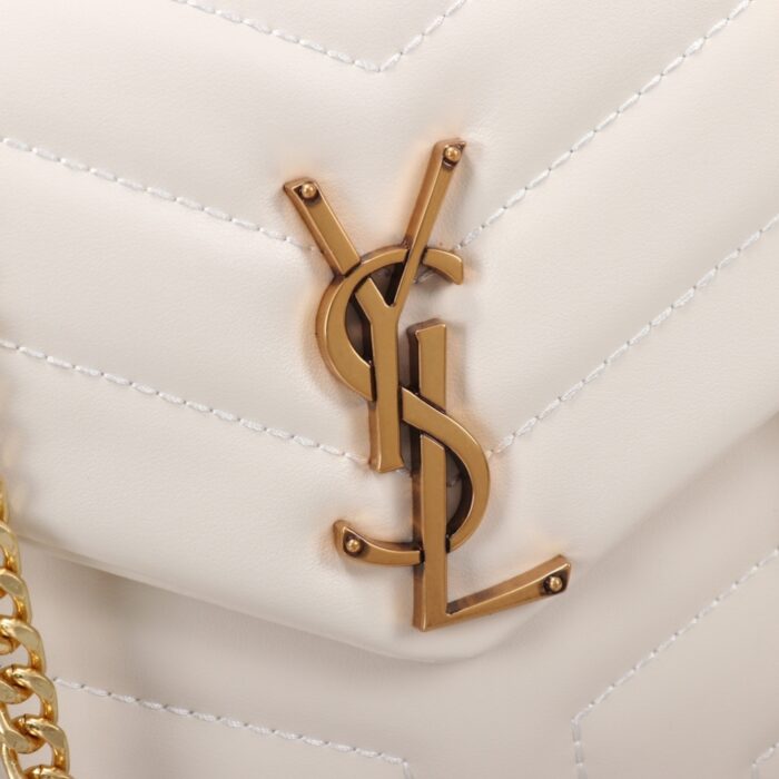 Saint Laurent Loulou Small White 25cm - Image 4
