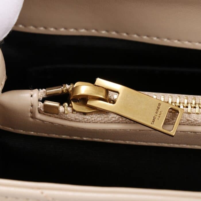 Saint Laurent Loulou Small Dark Beige 25cm - Image 5