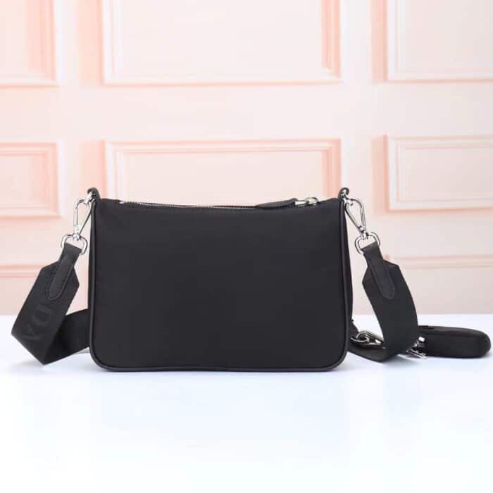 Prada Re Nylon Shoulder Bag Black 23Cm - Image 5
