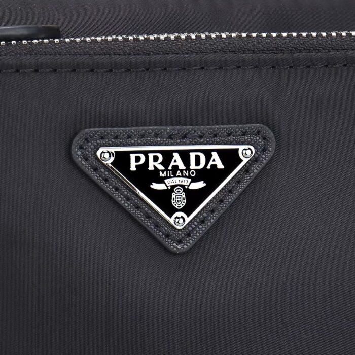 Prada Re Nylon Shoulder Bag Black 23Cm - Image 8