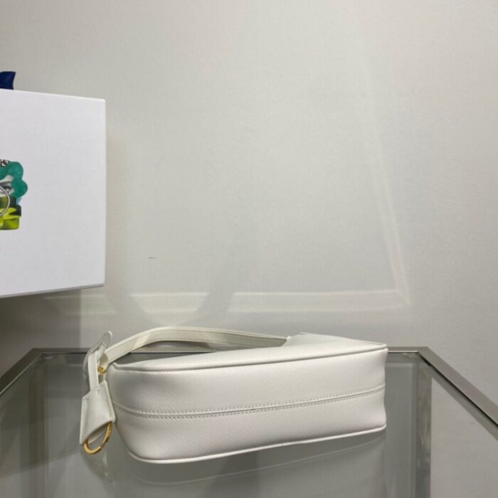Prada Re-Edition Saffiano White 22cm - Image 4