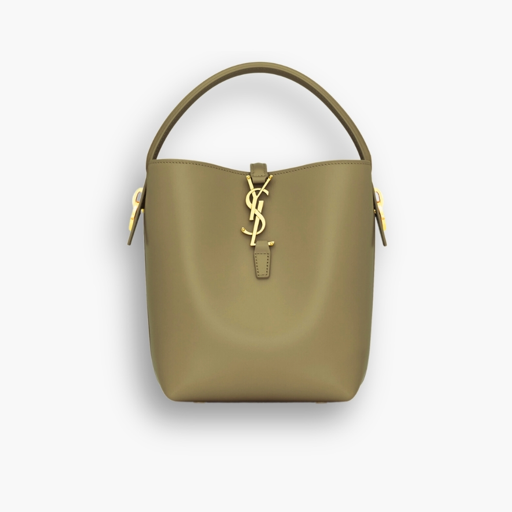 Saint Laurent Le 37 In Shiny Dark Beige 26cm