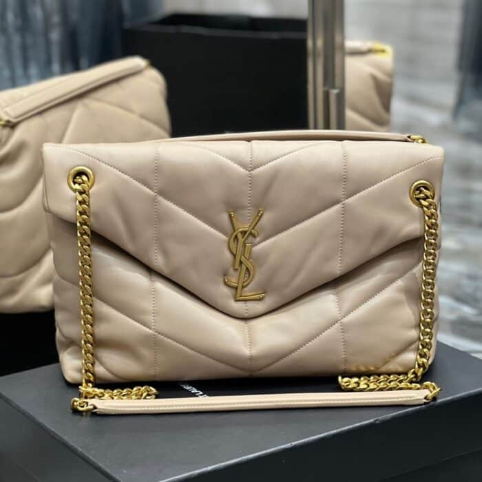 Saint Laurent Puffer Medium Beige 35Cm - Image 2
