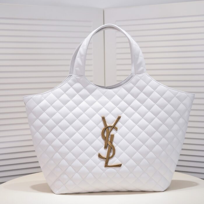 Saint Laurent Icare Maxi Shopping Bag White 58Cm - Image 2
